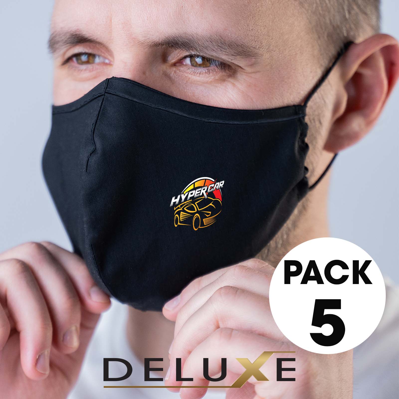 5 Pack Deluxe Face Masks Upbeat Promotions